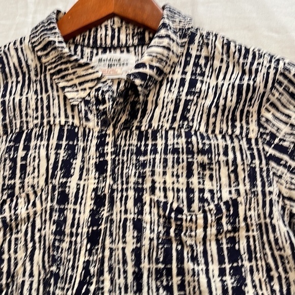 Anthropologie Holding Horses 100% Rayon Button Up Blouse Size 2 - Picture 6 of 9